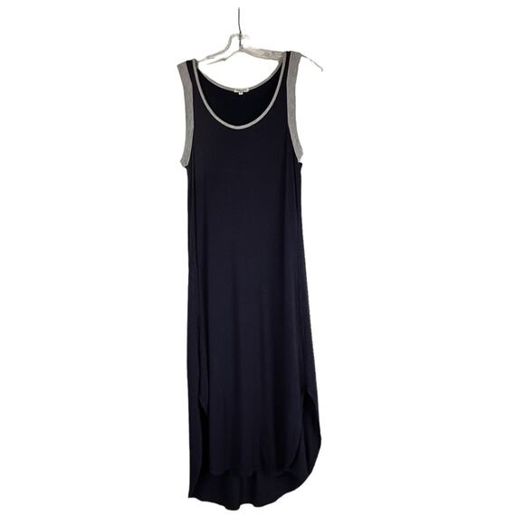 Splendid Tank Dress Womens Size XS Navy Blue Gray Soft Rayon Spandex Stretchy - Picture 1 of 9
